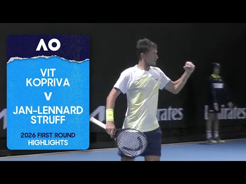 Vit Kopriva v Jan-Lennard Struff Highlights | Australian Open 2026 First Round