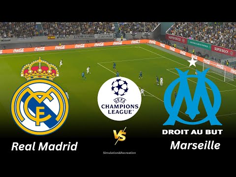 Résumé : Real Madrid vs Marseille | Ligue des Champions 2025/26 | Temps forts, simulation PES21
