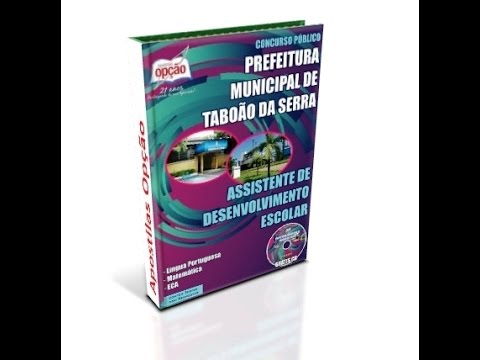 Apostila Taboão da Serra 2014 - Assistente Desenvolvimento Escolar