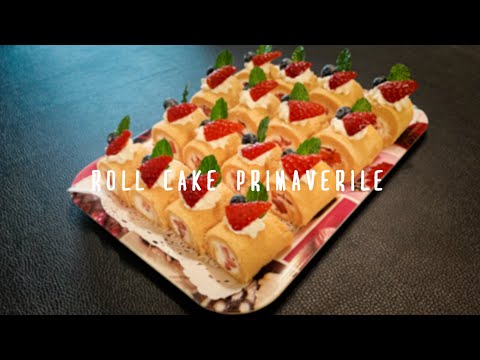 Mini roll cake primaverile - TORTA PRIMAVERILE !【La ricetta di Ayako】