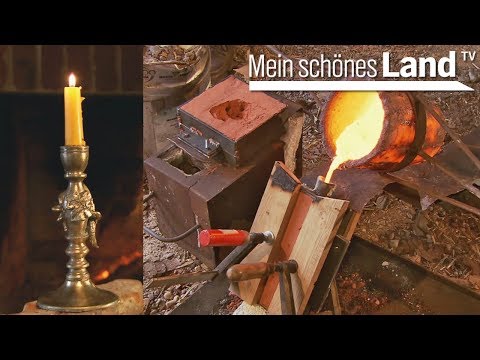 Bronze gießen - so entsteht ein Kerzenständer aus Bronze