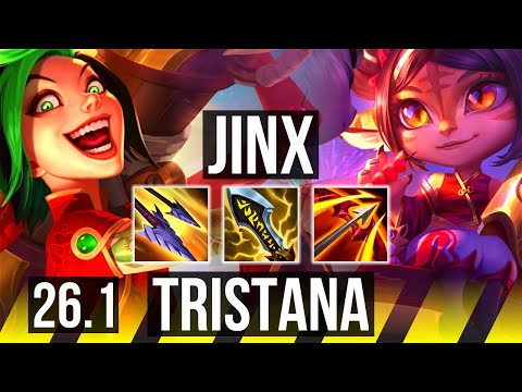 JINX & Thresh vs TRISTANA & Ashe (ADC) | 76K damage | EUW Master | 26.1