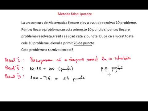 Metoda falsei ipoteze - problema nr 2 rezolvata