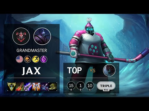 Jax Top vs Maokai - NA Grandmaster Patch 10.19