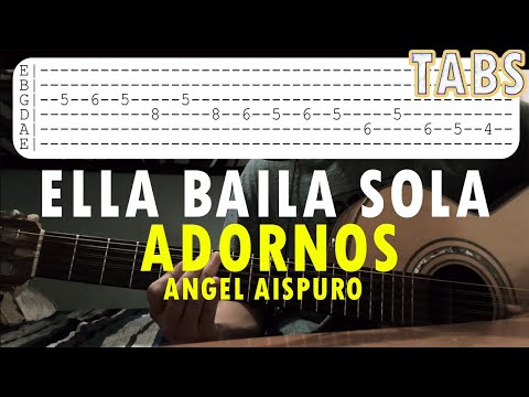 Como Tocar Ella Baila Sola como ANGEL AISPURO | TUTORIAL GUITARRA