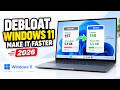 How to Debloat Windows 11: Reduce Processes & Free Up RAM
