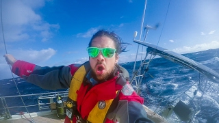 Sailing the Roaring 40s in 30 foot Waves!  Sailing SV Delos Ep. 107