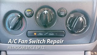 Mazda Protege A/C Fan Switch Repair, EP. 12