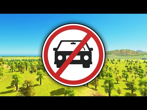 Cities: Skylines, No Roads.