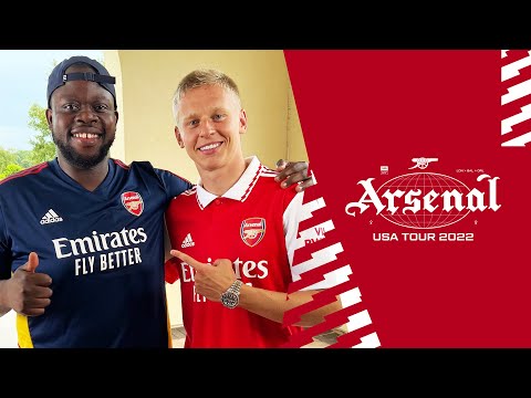 The Arsenal USA Tour Diary feat Frimpon | Welcoming Alex Zinchenko to The Arsenal!