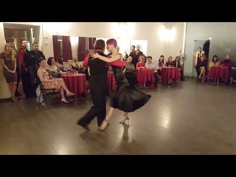  Helga Domashova  and  Alexei Barbolin  are  dancing  to  the  tango  "  La Bruja  "  by  Juan D'Arienzo  in  2018