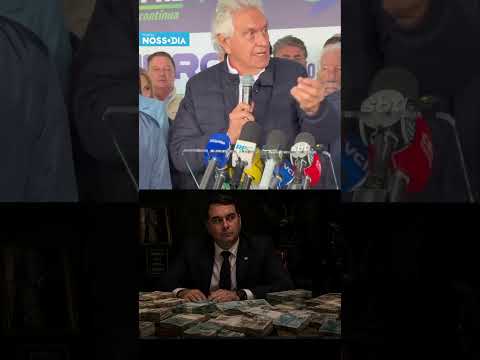 RONALDO CAIADO VOLTA A CRITICAR FLÁVIO BOLSONARO E ELEVA O TOM DAS DECLARAÇÕES.