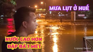 Flood in Hue: 1 meter high rock dam water flows like a waterfall, is Hue about to have a big floo...
