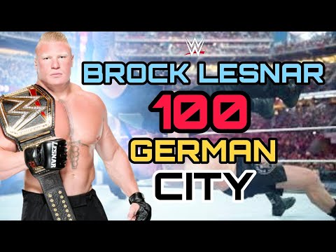 WWE - Brock Lesnar 100 German Suplex City