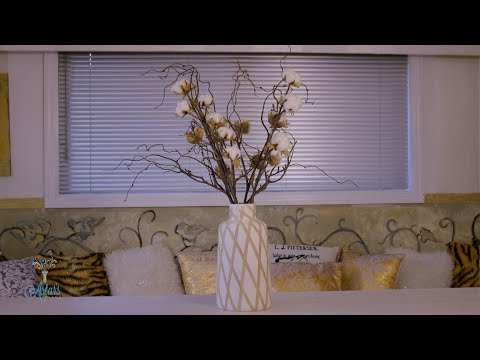 Floristry Tutorial: Cotton Flower and Twisty Willow Urn Design