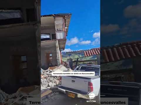 #Ahora | 😱 Terremoto de magnitud 7.4 afectó el municipio de Roncesvalles, #Tolima