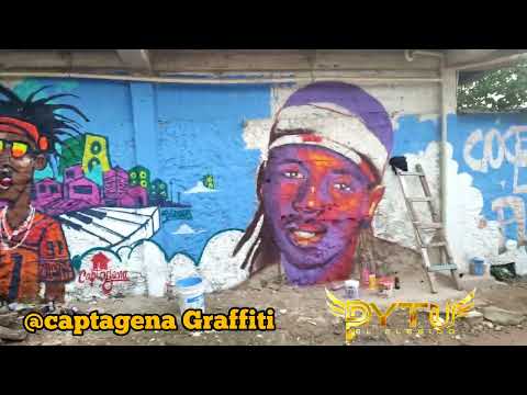 mural homenaje al Mas grande de la champeta (jhonky) míralo hasta el final...