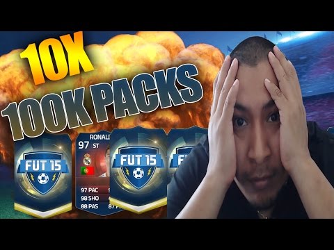INSANE 10 X 100K PACKS (Lightning Round) - FIFA 15 PACK OPENING