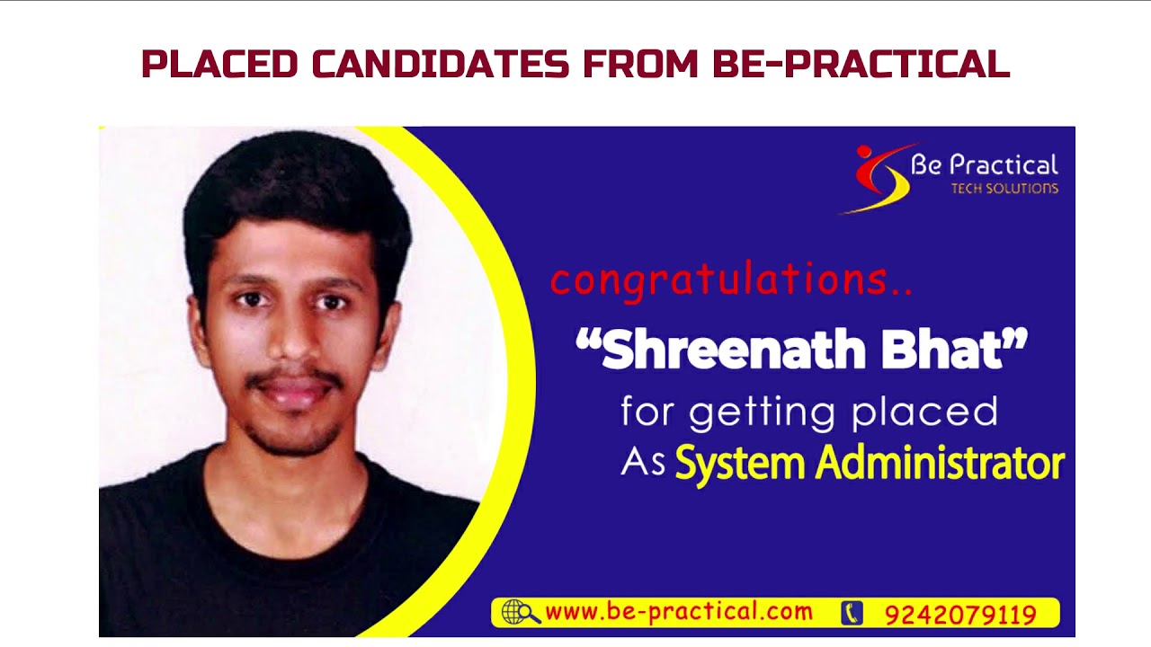 Job Guaranteed courses in Bangalore | Placement support at be-practical