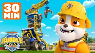 Rubble's Bark Yard Crane Tower Rescues! | 30 Minutes | Rubble & Crew