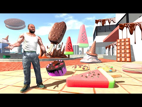 Franklin Stuck in ICE CREAM World - INDIAN BIKE DRIVING 3D