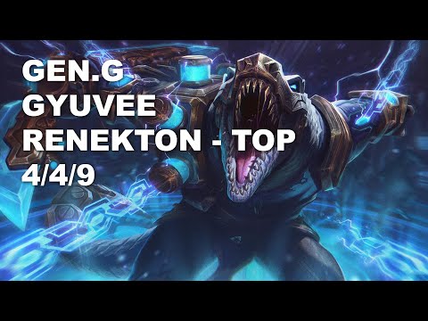 Gen.G gyuvee Top Renekton vs Maokai - KR Challenger Patch 10.8