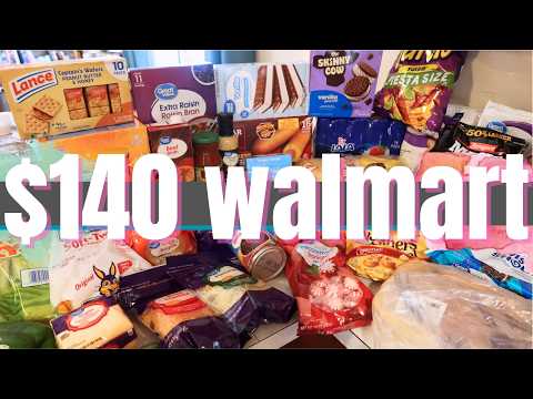 $140 Walmart Grocery Haul & Meal Plan | Family of 4 | February 2026