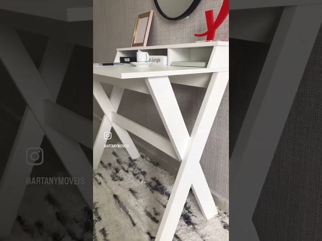 Mesa Escrivaninha Itália 3 Nichos Nogal - Artany