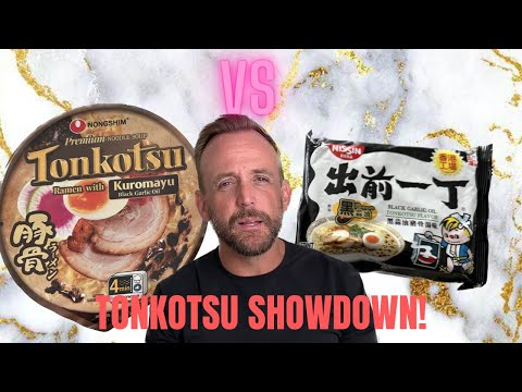 Reviewing Costco's Tonkotsu Black Garlic Oil Ramen VS Nissin Tonkotsu Black Garlic Oil.