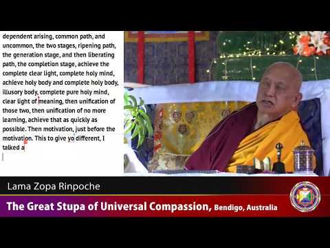 20180509 1930 LZR GSUC Bendigo - Wherever you visualize buddha there is buddha