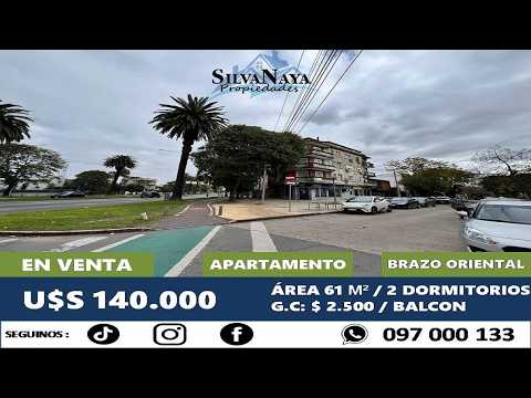 Venta: Apartamento 2 Dormitorios | Brazo Oriental 