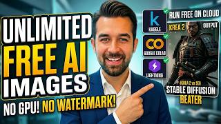 Krea 2: FREE Unlimited AI Images on Kaggle, Colab & Lightning (No GPU,