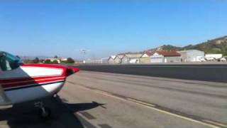 preview picture of video 'Corey Schmidt solo flight at Santa Paula airport - July 13t'