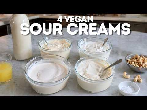 The ULTIMATE Vegan SOUR CREAM Guide – Cashew, Soy & Almond Versions!