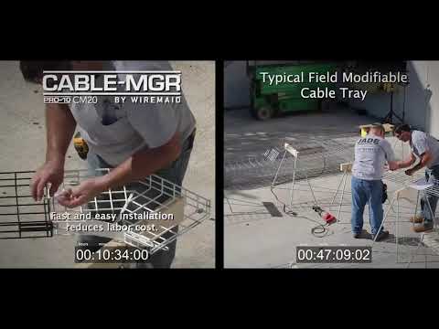 The Quickest Cable Tray Installation - Comparison Install Cable Tray