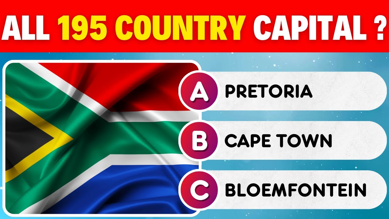 195 Countries Capitals Quiz | Test Your Geography Knowledge