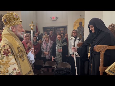 Instalarea Preasfintei Maici Parascheva ca Stareță a Mănăstirii Noua Marcha 