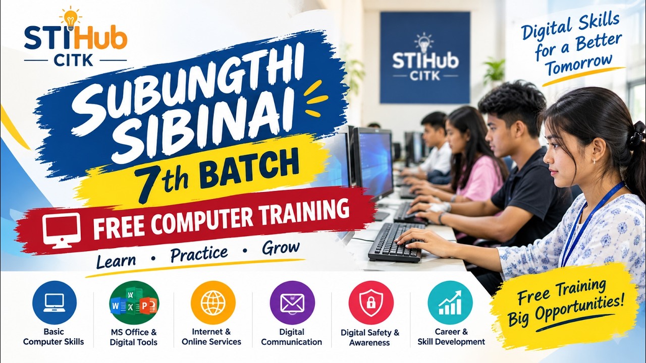 Subungthi Sibinai – 7th Batch | Free Computer Training