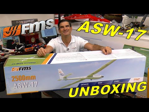 FMS ASW-17 2500MM Unbox, Assembly & Flying By: RCINFORMER