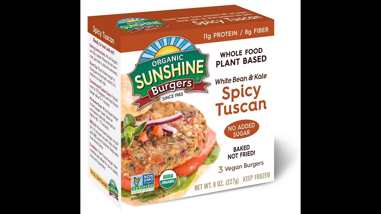 Spicy Tuscan Sunshine Burgers launched at Expo East! :60