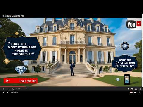 Touring the World's Most Expensive Home: Château Louis XIV #chateaulouisxiv #mostexpensivehomes