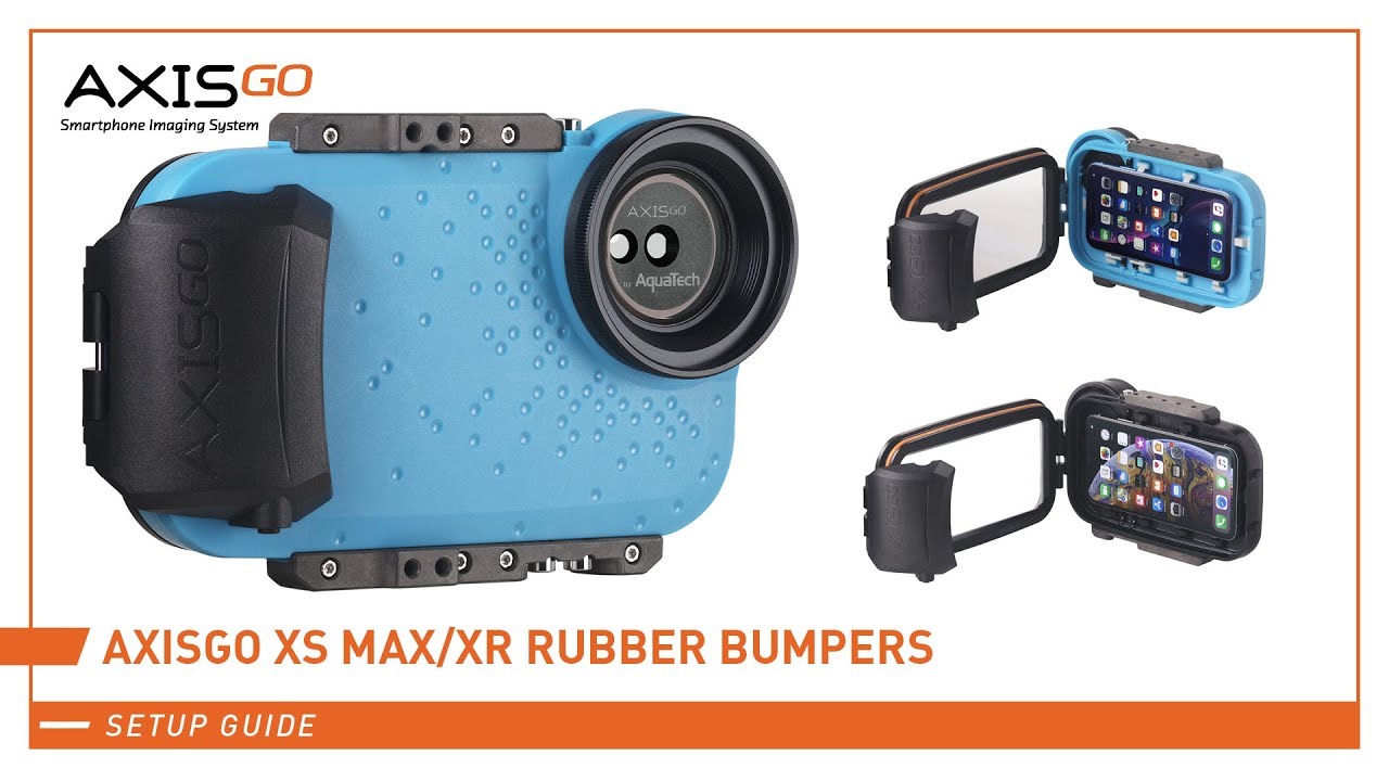 Boîtier étanche AxisGO XS MAX/XR Bleu Électrique pour iPhone XS