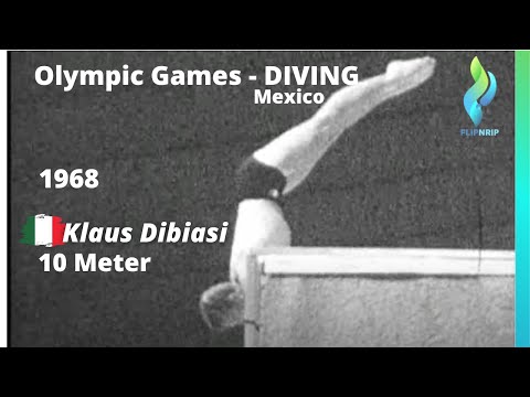 1968 Klaus Dibiasi - Men 10 Meter Diving Italy Tuffi -  Olympics