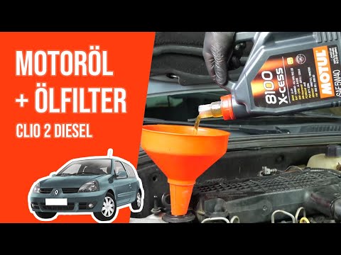 Wie Clio 2 1.5 dCi Motoröl und Ölfilter wechseln 🛢