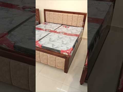 Amaltas Teak Wood Bed with Cushioning - photo 2