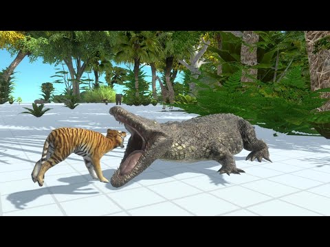 PURUSSAURUS Hunting in the Jungle - Animal Revolt Battle Simulator Gameplay