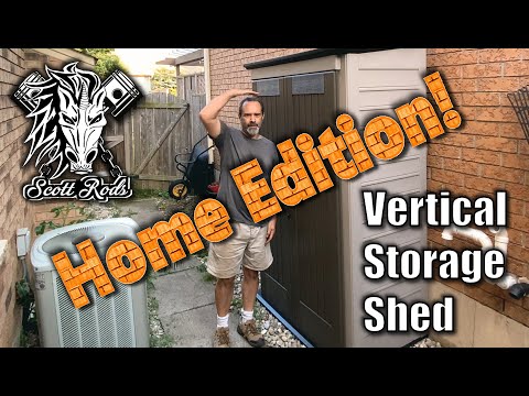 Rubbermaid Vertical Storage Shed - Cost - Assembly And Review