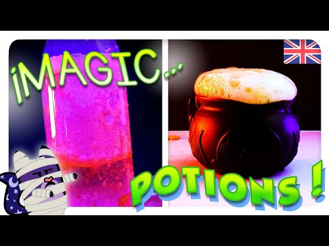 DIY 🧪 MAGIC HALLOWEEN Potions 🎃 Fun EXPERIMENTS for KIDS 👻 Gato Rainbow & Gata Moon
