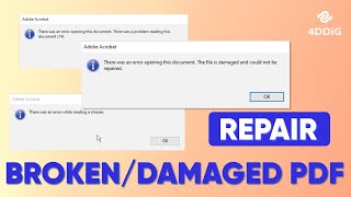 Repair Broken PDF File - 4 Ways to Fix Corrupted PDF 2024