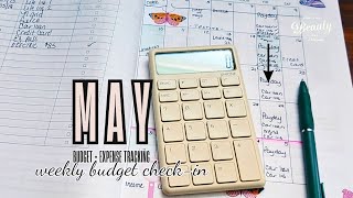 weekly budget check-in (changes to the paycheck budget) May 3-9